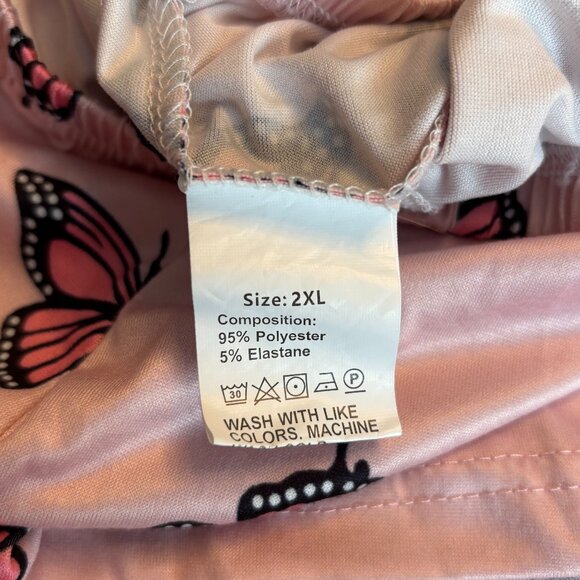 Pajama Shorts with Butterflies - Picture 4 of 5